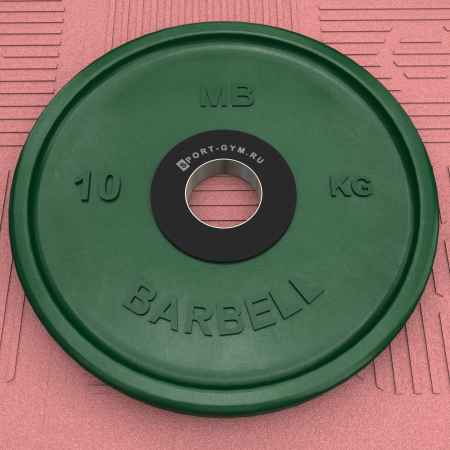 Зеленый олимпийский диск 10 кг MB Barbell Ø 51 мм